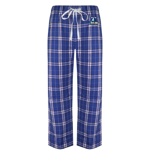  Royal/White Flannel Pajama Pant - Primary Logo