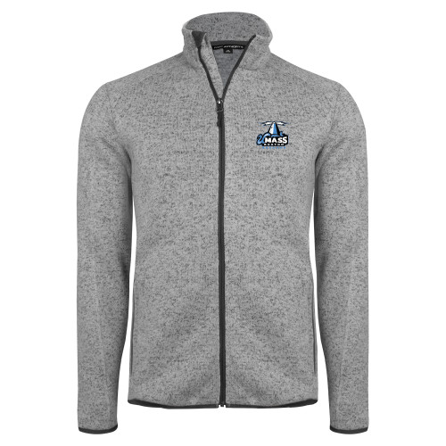  Grey Heather Sweater Fleece Jacket - Primary Logo