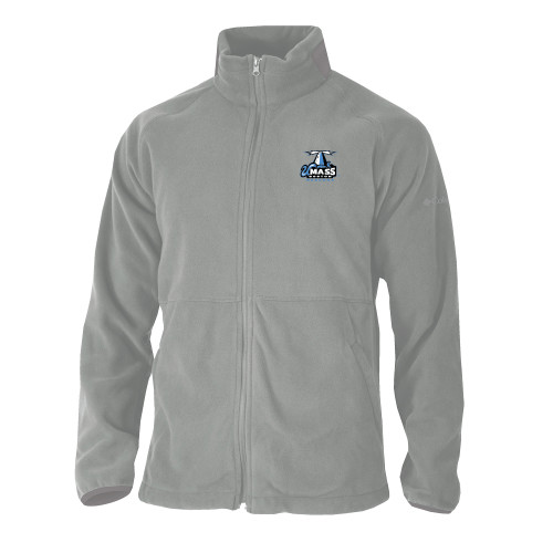  Columbia Grey Everest Ridge Fleece Full Zip Jacket - Primary Logo