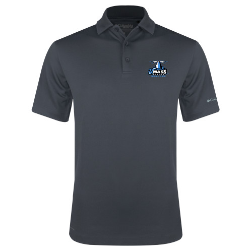  Columbia Charcoal Omni Wick Drive Polo - Primary Logo