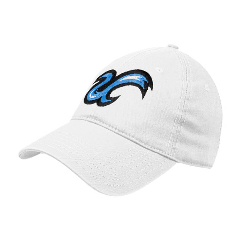  White Unstructured Adjustable Low Profile Hat - The U