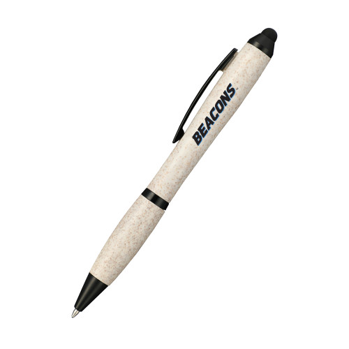  Nash Wheat Straw Ballpoint Beige Stylus Pen - Beacons Flat