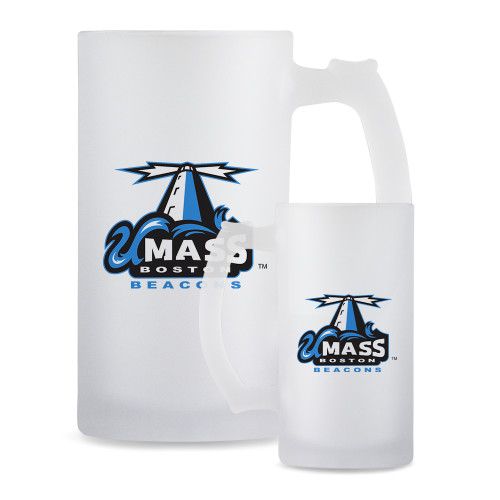  Full Color Decorative Frosted Glass Mug 16oz - Primary Logo