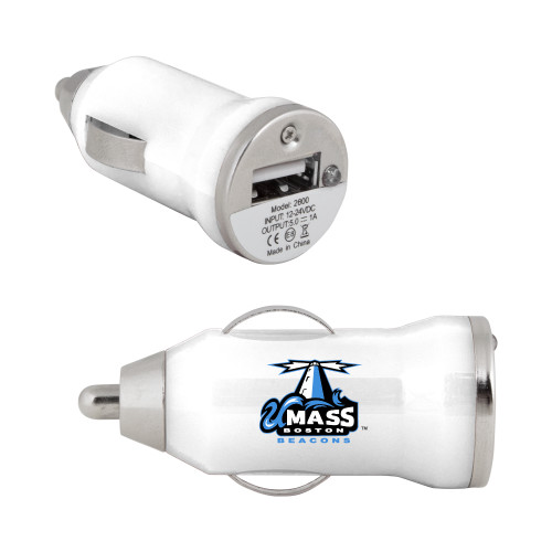  On the Go White Car Charger - Primary Logo