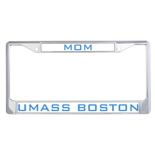  Mom Metal License Plate Frame in Chrome - Mom