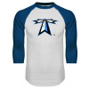 Thumbnail image for  White/Royal Raglan Baseball T Shirt