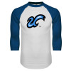 Thumbnail image for  White/Royal Raglan Baseball T Shirt