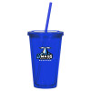 Thumbnail image for  Madison Double Wall Blue Tumbler w/Straw 16oz