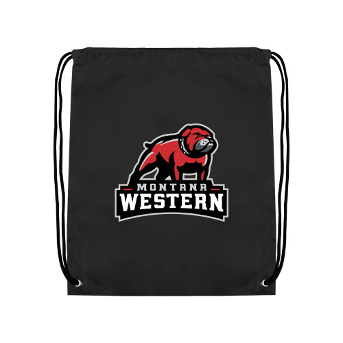  Black Drawstring Backpack - Tertiary Mascot