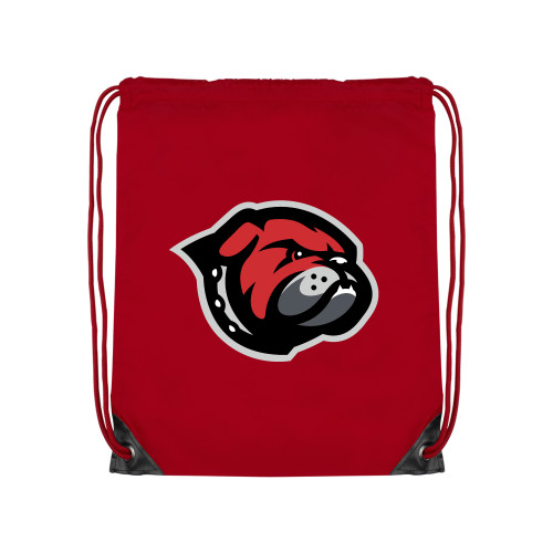  Red Drawstring Backpack - Primary Mascot