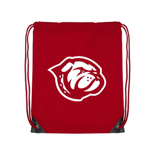  Red Drawstring Backpack - Primary Mascot