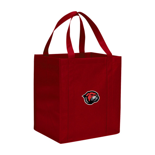  Non Woven Red Grocery Tote - Primary Mascot