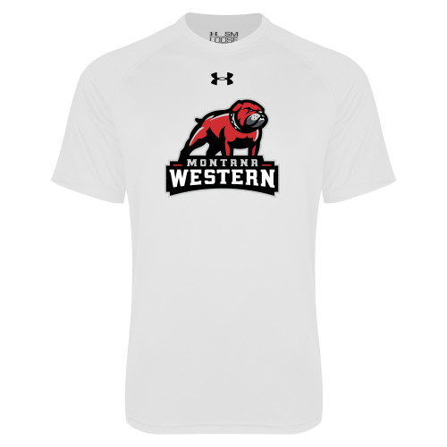  Under Armour White Tech Tee - Tertiary Mascot UnderArmour