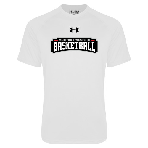  Under Armour White Tech Tee - Basketball UnderArmour