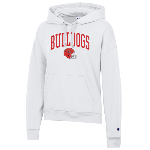 Montana Western Champion Womens White Powerblend Pullover Hood-XS