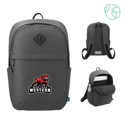 Montana Western Repreve Charcoal Ocean Commuter Computer Backpack