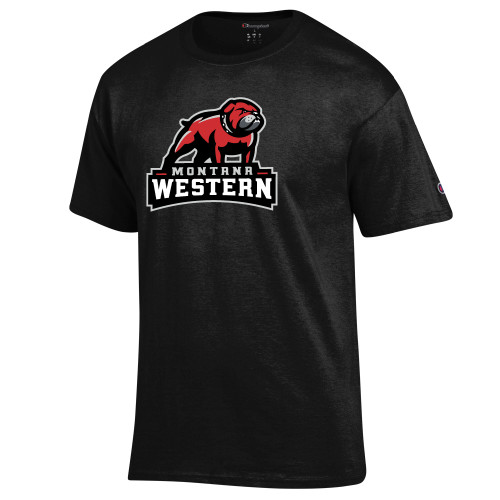  Champion Black T Shirt - Tertiary Mascot