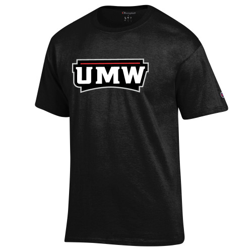  Champion Black T Shirt - UMW Wordmark