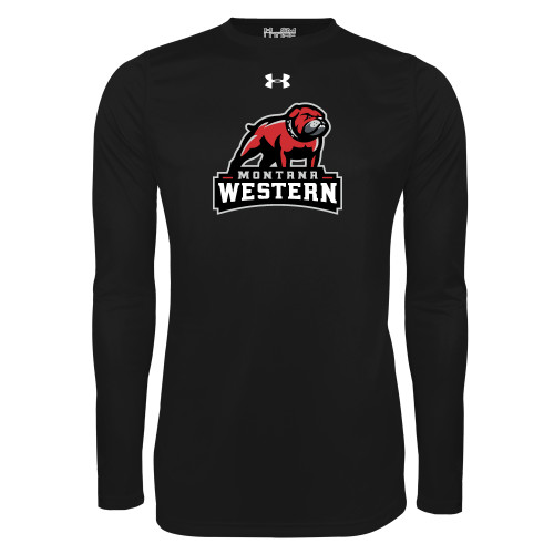  Under Armour Black Long Sleeve Tech Tee - Tertiary Mascot UnderArmour