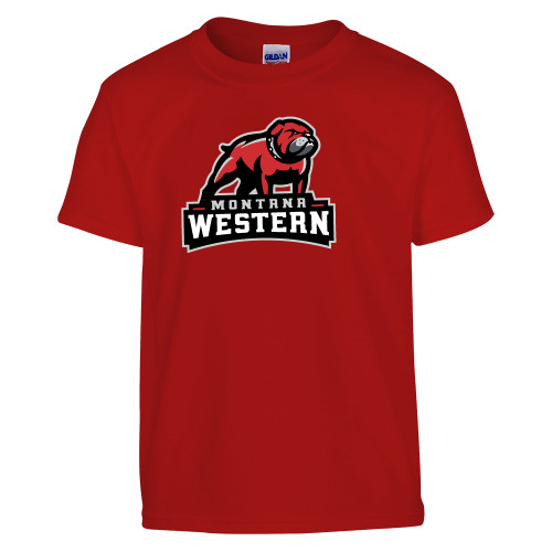  Youth Red T Shirt - Tertiary Mascot