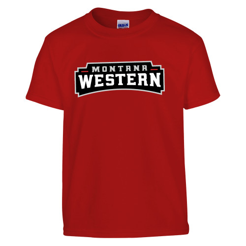  Youth Red T Shirt - Primary Wordmark