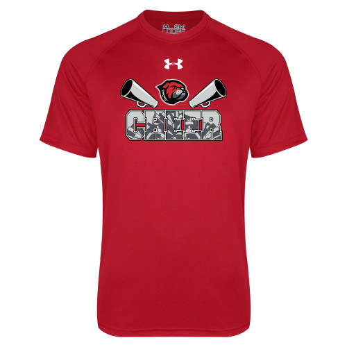  Under Armour Red Tech Tee - Cheer Pom Silhouette UnderArmour