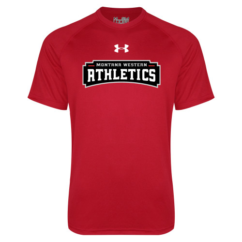  Under Armour Red Tech Tee - Athletics UnderArmour