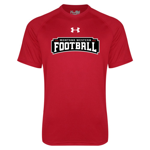 Under Armour Red Tech Tee - Football UnderArmour