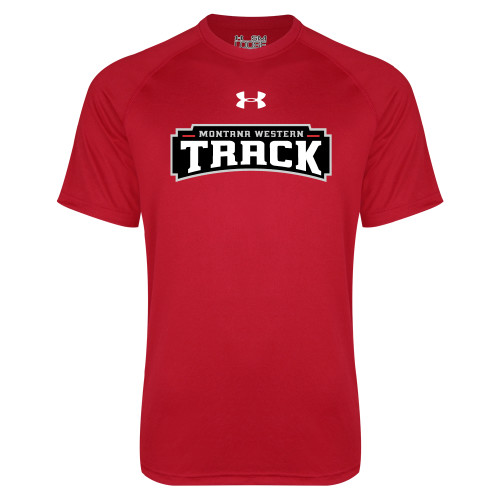  Under Armour Red Tech Tee - Track UnderArmour