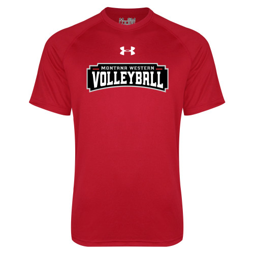 Under Armour Red Tech Tee - Volleyball UnderArmour