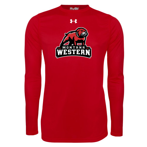  Under Armour Red Long Sleeve Tech Tee - Tertiary Mascot UnderArmour
