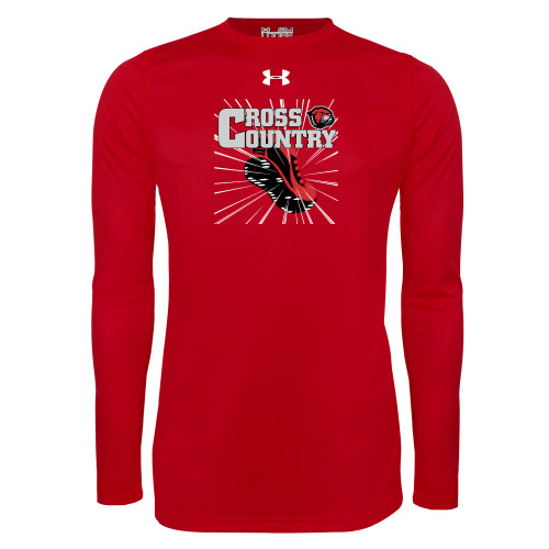  Under Armour Red Long Sleeve Tech Tee - Cross Country Running Shoe UnderArmour
