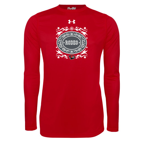  Under Armour Red Long Sleeve Tech Tee - Rodeo Belt Buckle UnderArmour