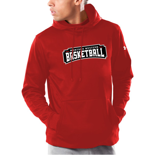  Under Armour Red Armour Fleece Hoodie - Basketball