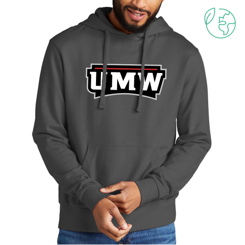  Allmade Dark Grey Organic French Terry Pullover Hoodie - UMW Wordmark