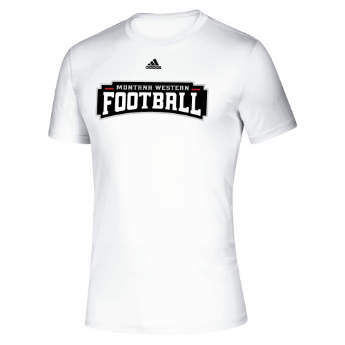  Adidas White Pregame Performance Tee - Football Adidas