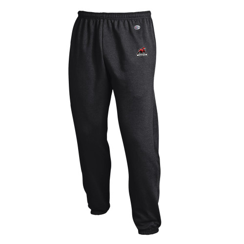  Champion Black Banded Bottom Sweatpants - Tertiary Mascot