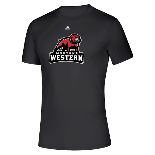  Adidas Black Pregame Performance Tee - Tertiary Mascot Adidas