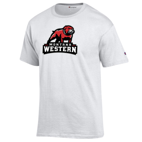 Champion White T Shirt - Tertiary Mascot