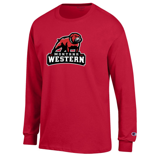 Montana Western Champion Red Long Sleeve T Shirt