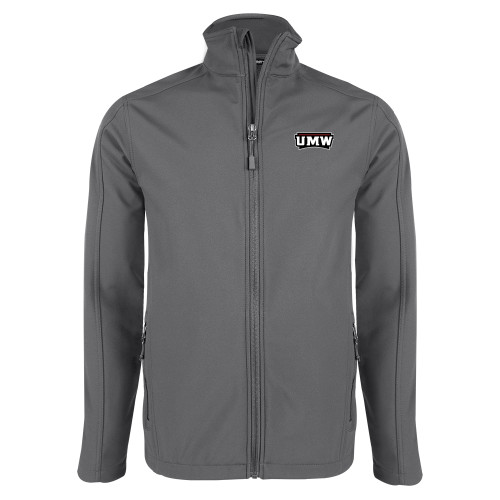  Charcoal Softshell Jacket - UMW Wordmark