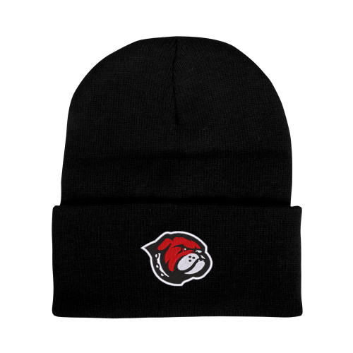  Black Knit Beanie w/Cuff - Primary Mascot