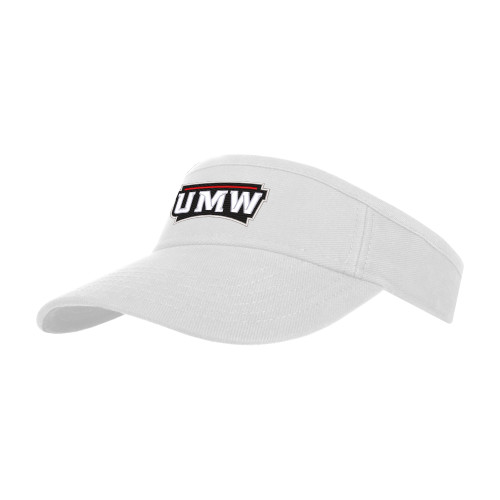  White Visor - UMW Wordmark