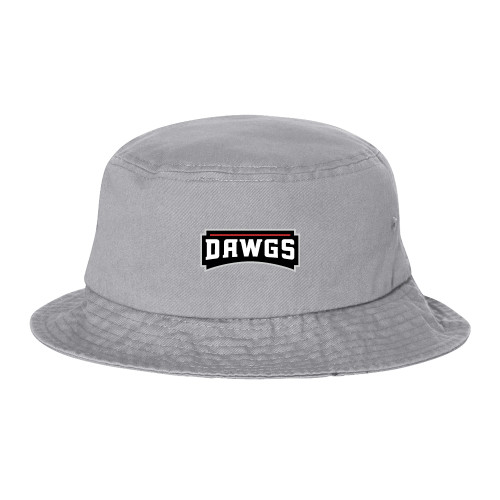  Sportsman Grey Bucket Hat - Dawgs Wordmark