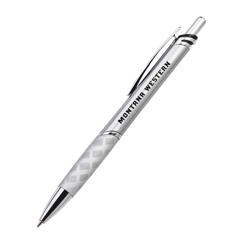  Andy Silver Ballpoint Pen - Flat Wordmark