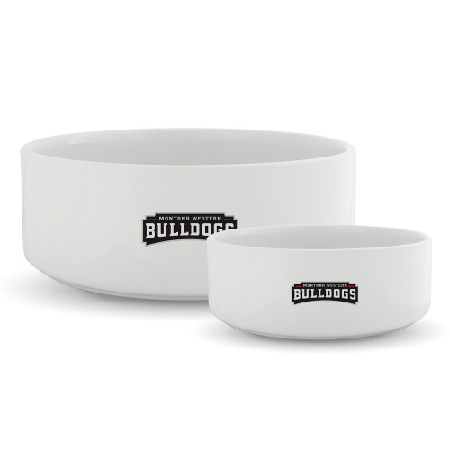  Ceramic Dog Bowl - Bulldog Wordmark