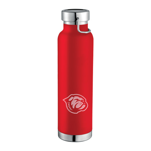  Thor Copper Vacuum Insulated Red Bottle 22oz - Primary Mascot Engraved