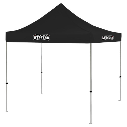  9 ft x 9 ft Black Tent - Primary Wordmark