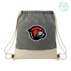 Thumbnail image for  Split Recycled Cotton Natural/Black Drawstring Bag
