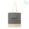 Thumbnail image for  Split Recycled Black Cotton Twill Convention Tote